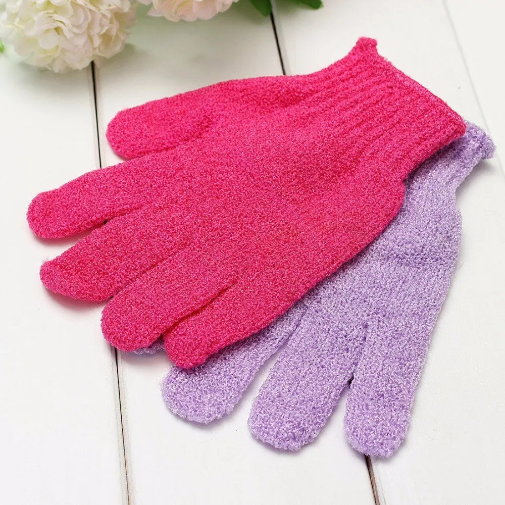 

1/2pcs Shower Bath Gloves Exfoliating Wash Skin Spa Massage Scrub Body Scrubber Glove Bathing Supplies