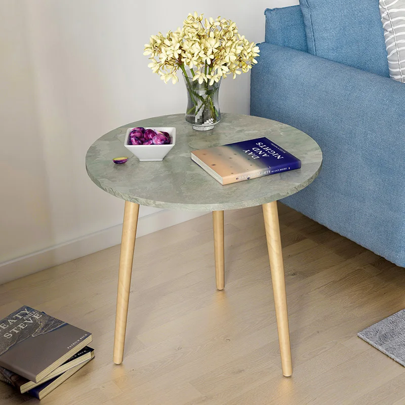 Nordic living room coffee table modern minimalist tea table solid wood leg tea table multifunctional eating table