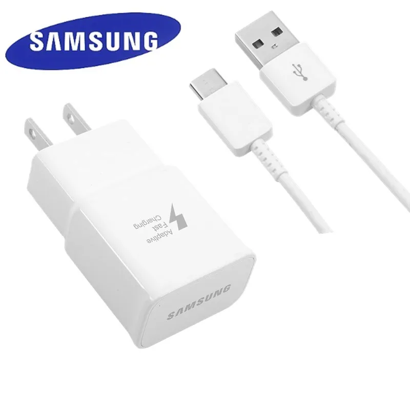 Оригинальные samsung адаптивного Fast Зарядное устройство USB быстрый адаптер 1,2/1,5 M TYPE C кабель для Galaxy S8 S9 плюс Примечание 8 9 A3 A5 A7