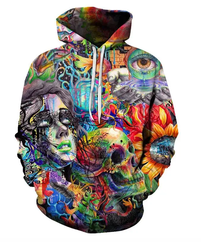 

3d Sweatshirts Men/Women Hoodies With Hat Print Stars Nebula Autumn Winter Loose Thin Hooded Hoody Tops