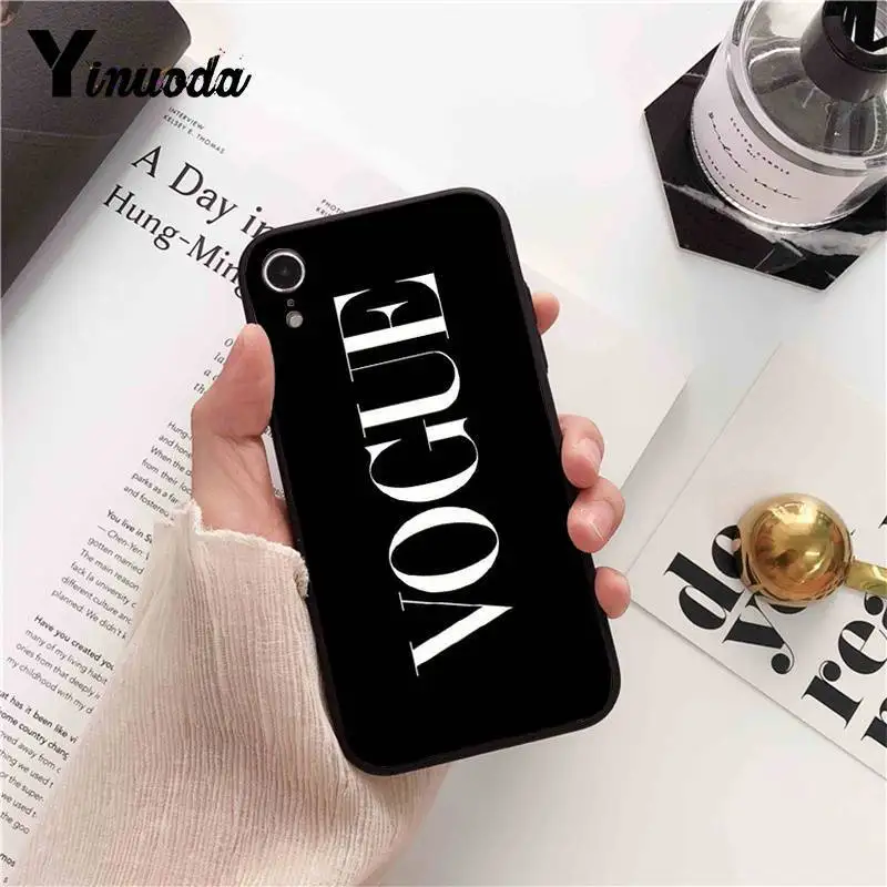 Yinuoda бренд больше проблем, чем Vogue роскошный PhoneCase для iPhone X XS MAX 6 6s 7 7plus 8 8Plus 5 5S SE XR 11 11pro 11promax