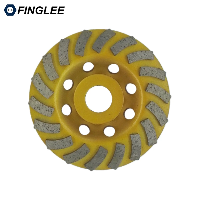 FINGLEE 100mm/22.23mm Concrete Stone grinding wheel diamond cup