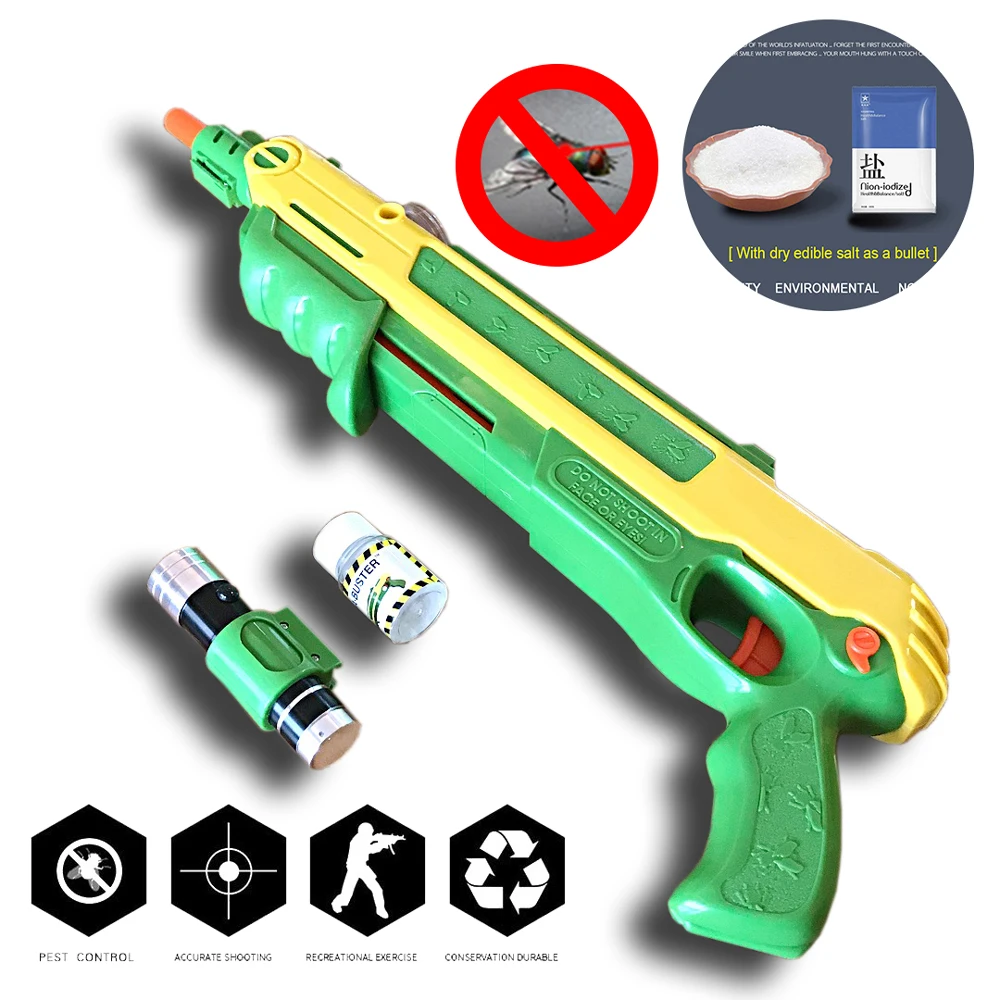 

[ Salt Fly Gun and and Pepper Bullets Blaster Airsoft for Bug Blow Gun Mosquito Model Toy Salt Gun ] Bicycle Lights