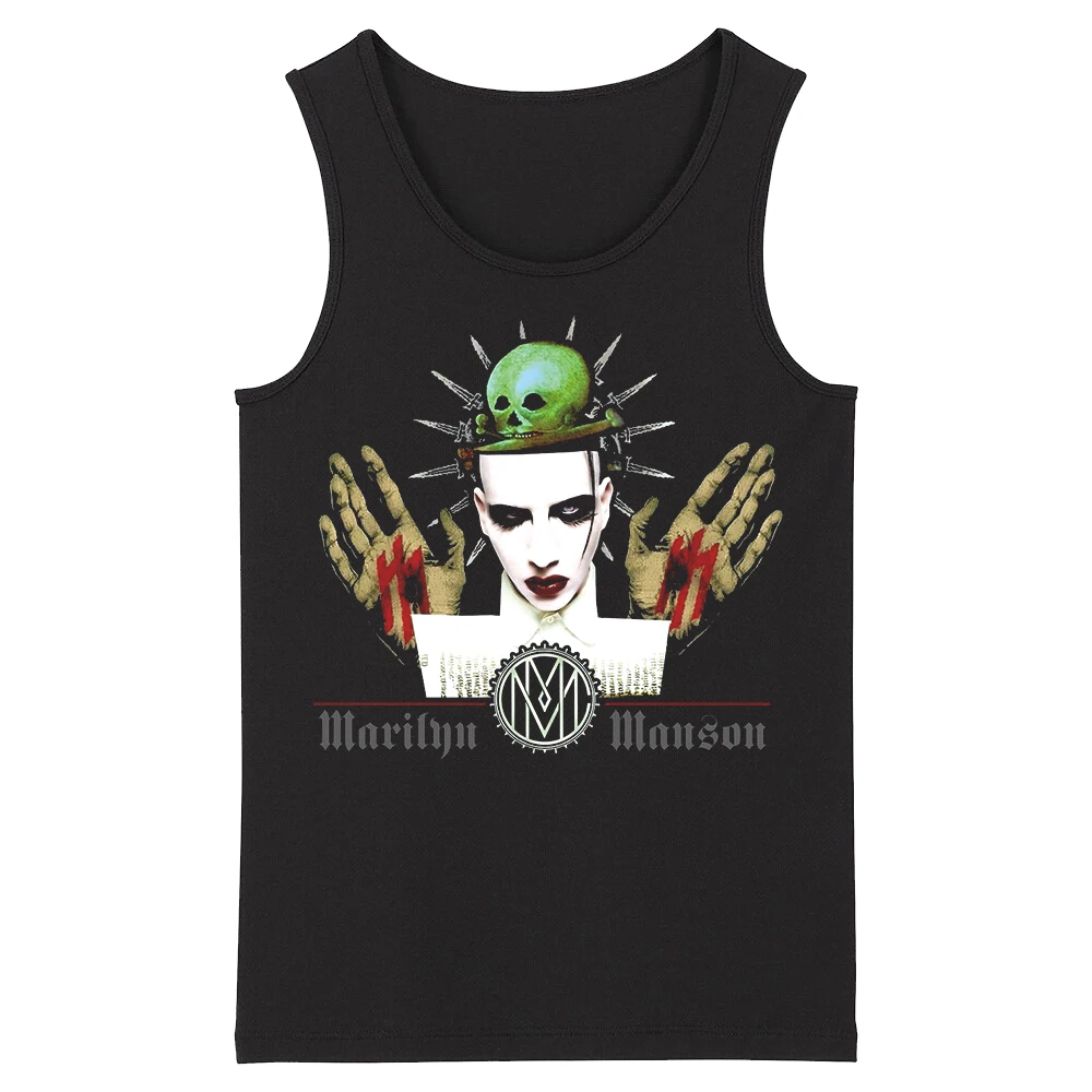 

Bloodhoof Marilyn Manson Pop Rock Electric Rock Death Metal Thrash Metal Men's New Tank Tops Asian Size