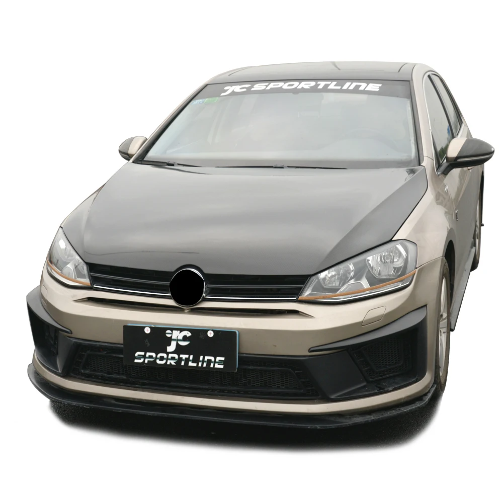 Carbon Fiber Front Bumper Bonnet Machine Hood Cover for Volkswagen VW Golf 7 VII MK7 Hatchback GTI R 2014 - 2017