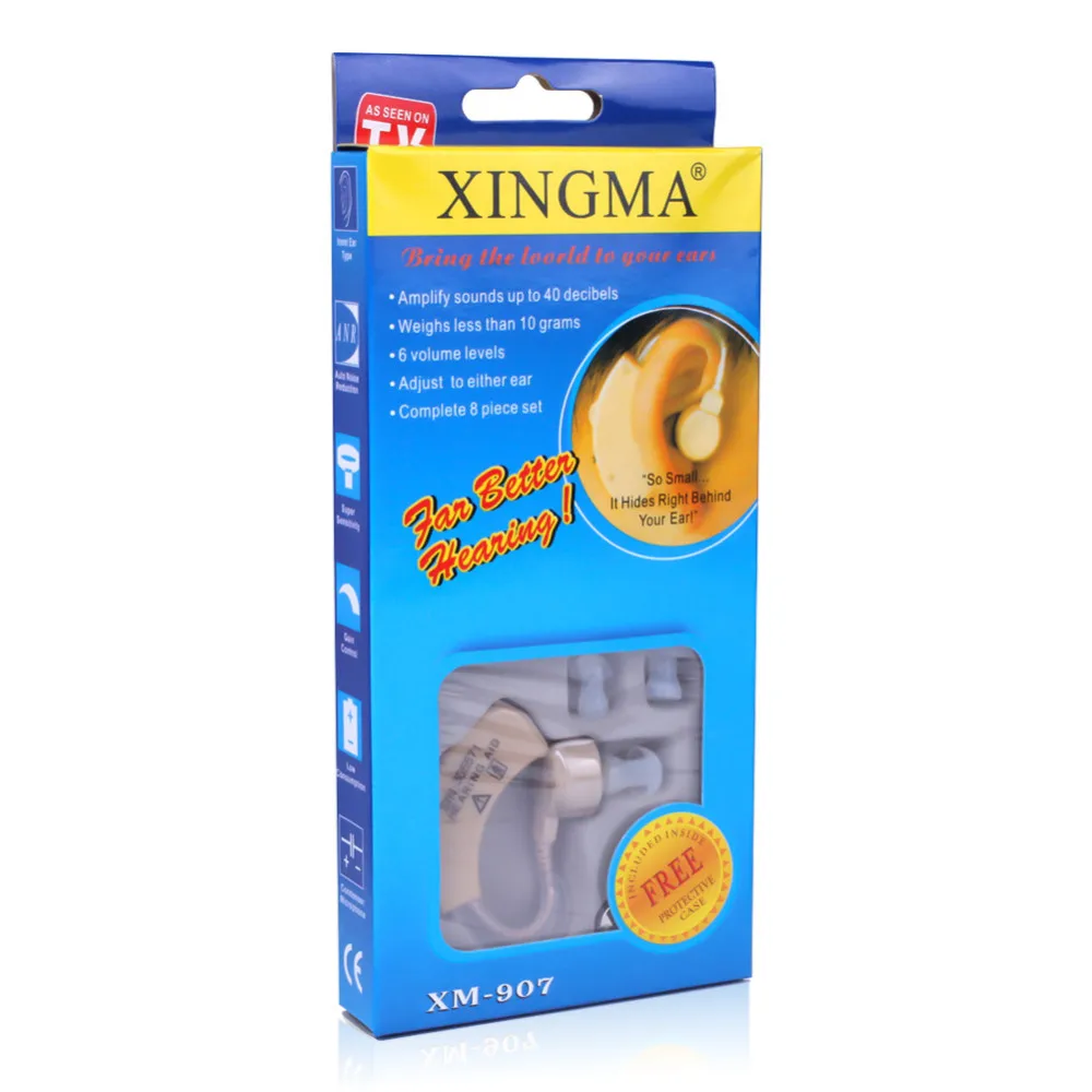 Hearing Aid XINGMA XM-907 Small Hearing Aids for the elderly Best Sound Voice Amplifier Invisible Mini Convenient Behind Ear Hearing Aid XINGMA XM-907 Small Hearing Aids for the elderly Best Sound Voice Amplifier Invisible Mini Convenient Behind Ear