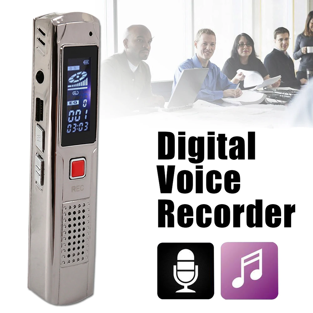 Mini Digital Voice Recorder 192kbps 140-hour Recording MP3 Playing Mini Voice Recorder