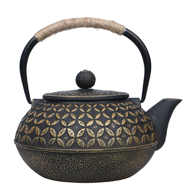 Classic Chinese Style Cast Kungfu Tea Iron Kettle Tetsubin Teapot With