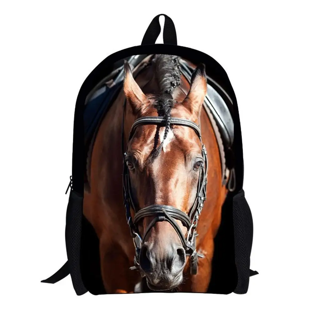 

banabanma Galloping Horse Printing Schoolbag Baclpack for Middle and Primary School Students HOT NEW ZK30