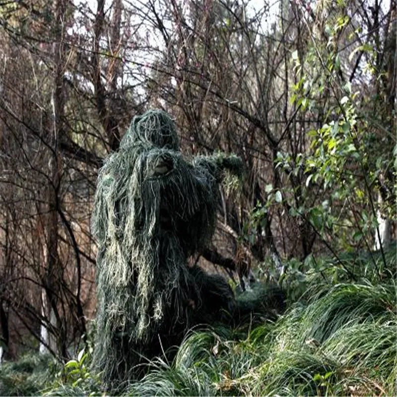  BOOCRE Game PUBG Cosplay Ghillie Suit Sniper Tactical Camouflage Suit Invisibility Cloak Sniper Sui