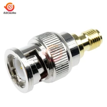 Adaptateur de connecteur d'antenne Radio M/F, RF Coaxial BNC mâle à SMA femelle
