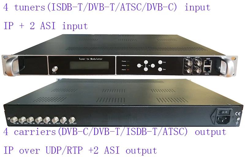 4 способа DVB-S2/S до dvb-c модулятор catv, 4-точечная DVB-C/T тюнер для DVB-C RF модулятор