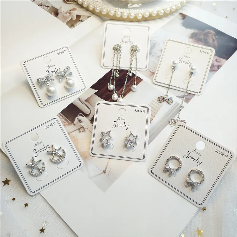 

Korea Handmade Star Bow knot Rhinestone Women Drop Earrings Dangle Earrings Fashion Jewelry Accessories Holiday-JQD5