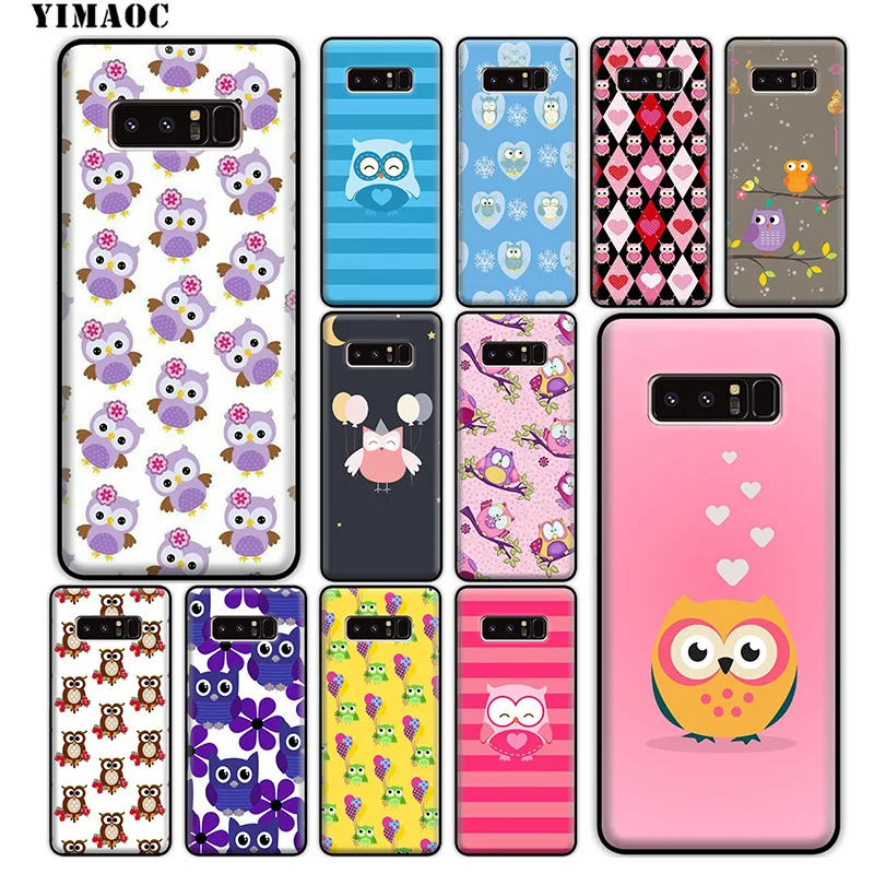 Мягкий силиконовый чехол YIMAOC с милыми мультяшными совами для samsung Galaxy S10 S10e S9 S8 Plus