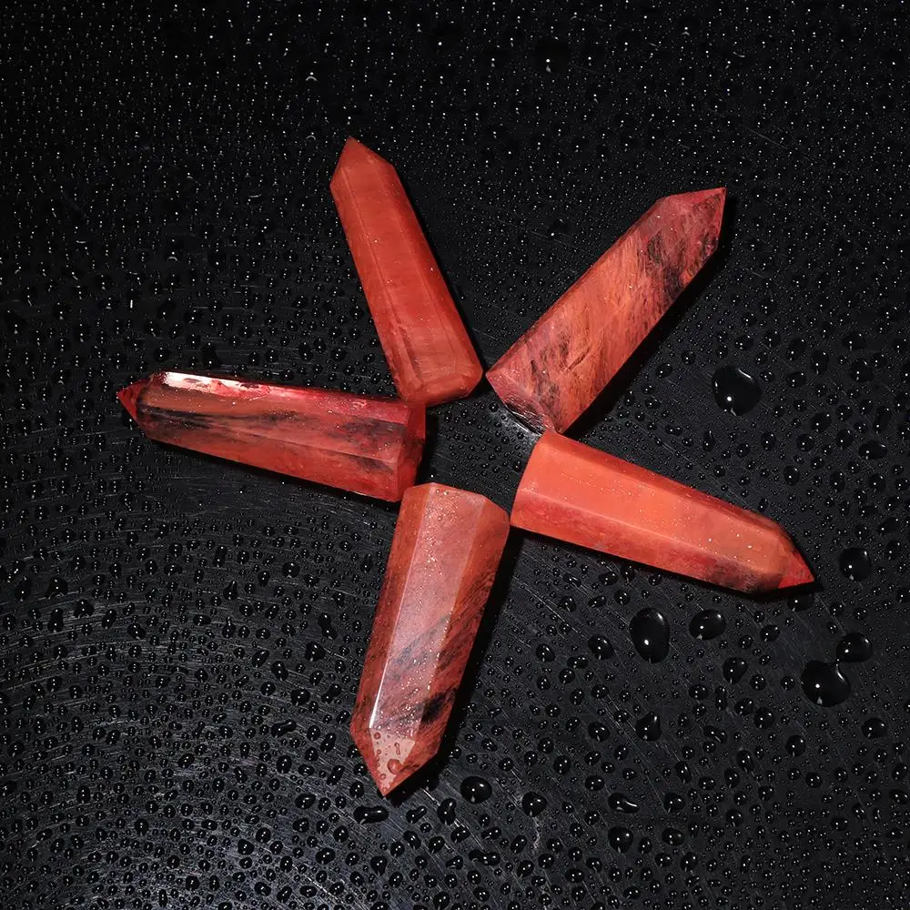 1 шт., новинка, натуральный редкий красный кварцевый кристалл, одинарная палочка, целебная палочка, 50-80 мм, минеральные образцы, коллекционные вещи, домашний декор