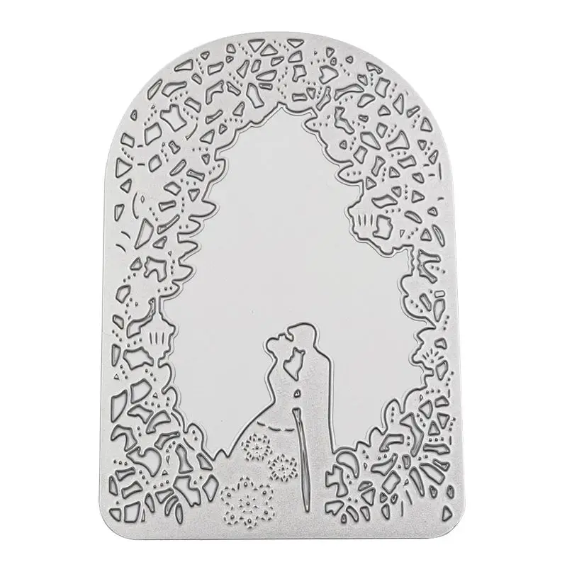 

1Pcs Carbon Steel Wedding Couples Cutting Die Embossing Stencil Template Mold DIY Paper Art Handcraft Scrapbook Bookmark Card De
