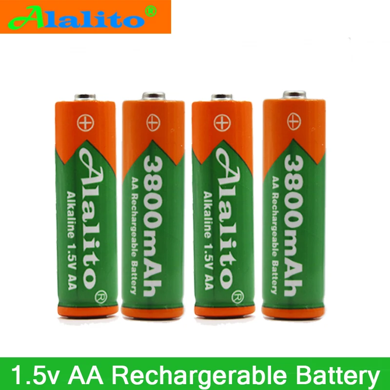 10 шт./лот новый бренд AA Аккумуляторная батарея 3800mah 1 5 V Новая Щелочная