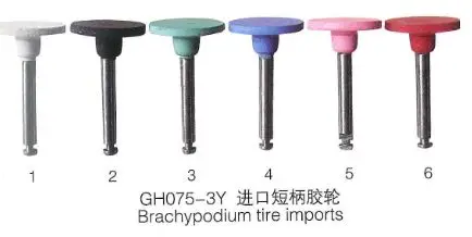 6 шт. один набор цветов резиновые полировальные колеса со стальной оправкой Т-образной формы-Подходит Dremel