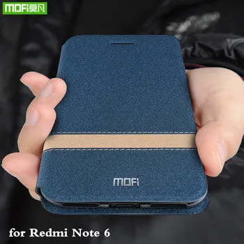 

MOFi Flip Cover for Xiaomi Redmi Note 6 Pro Case for Redmi Note6 Pro TPU Coque for Xiomi Mi Global Silicone Housing Folio Capa