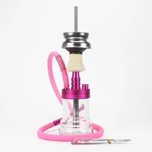 Портативный набор кальяна с курительной трубой Narguiles Sheesha Chicha стеклянный кальян алюминиевый сплав путешествия кальян SH174