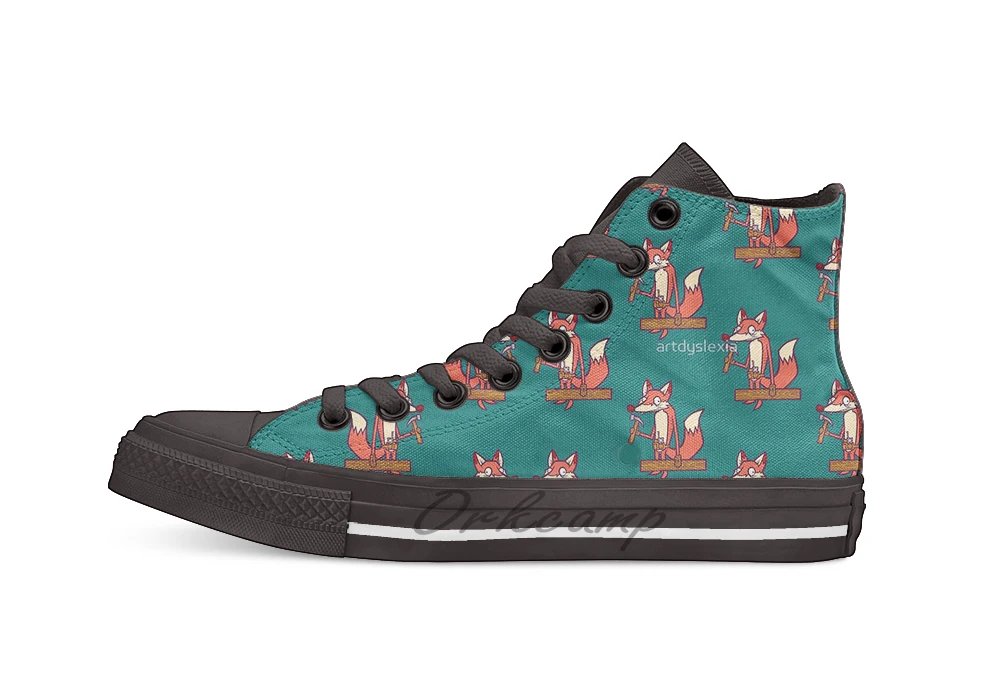 

Den Carpenter Unisex High Top Canvas flat Casual Custom shoes Drop Shipping