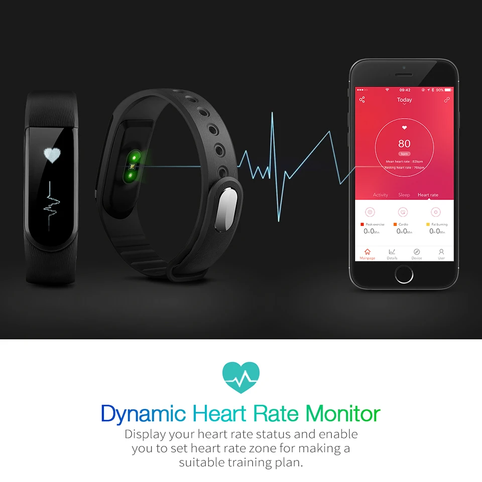 Mpow умный браслет умный Браслет трекер-сна для сердечного ритма Смарт-браслет OLED экран IPX7 водонепроницаемый спортивный браслет для Xiaomi