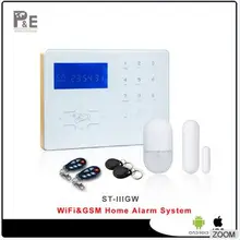 Voice Prompt Wifi smart alarm GSM Home Automation Burglar Alarm Wifi Alarm System Using Wi-Fi with webIe and App control