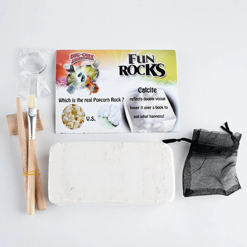 Fun Little Geologist Dig Out Rocks & Mineral Kit Earth Geology Science Toy Exploring Specimen Game