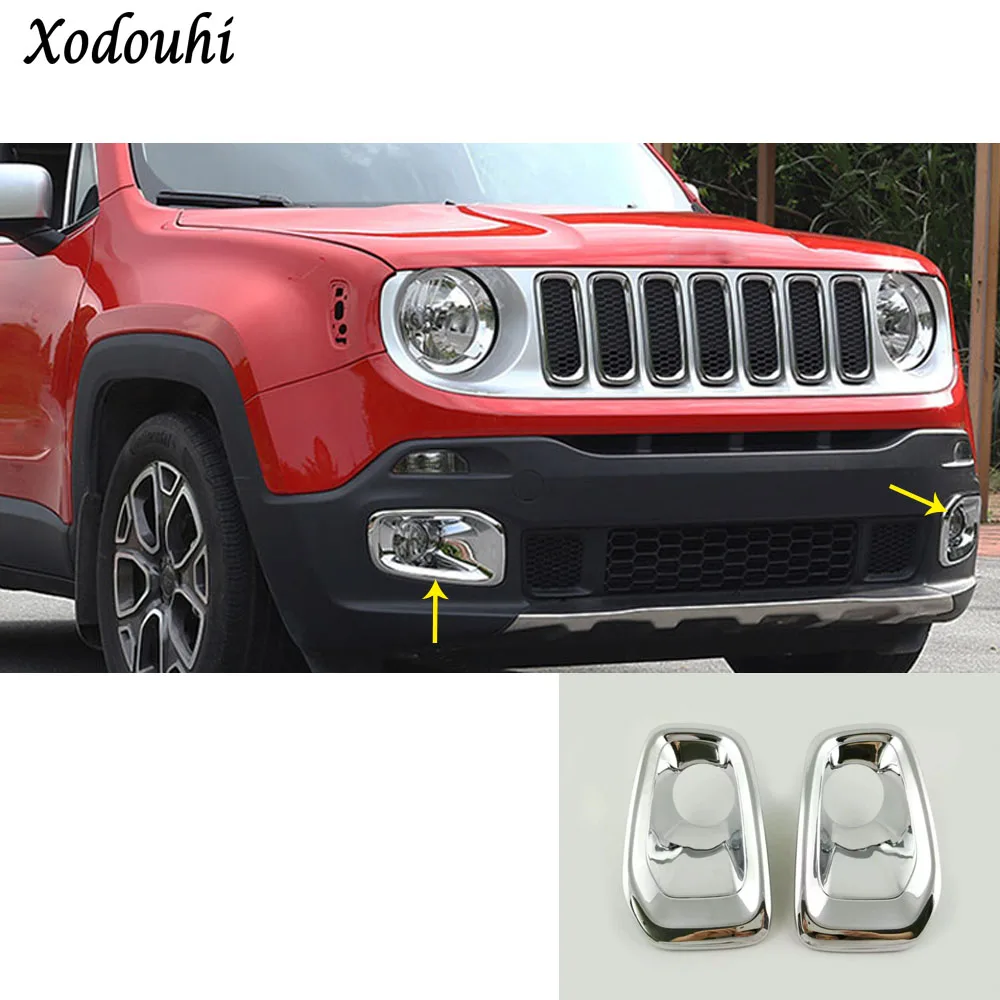 For Jeep Renegade 2016 2017 2018 car styling body front fog light font b lamp b