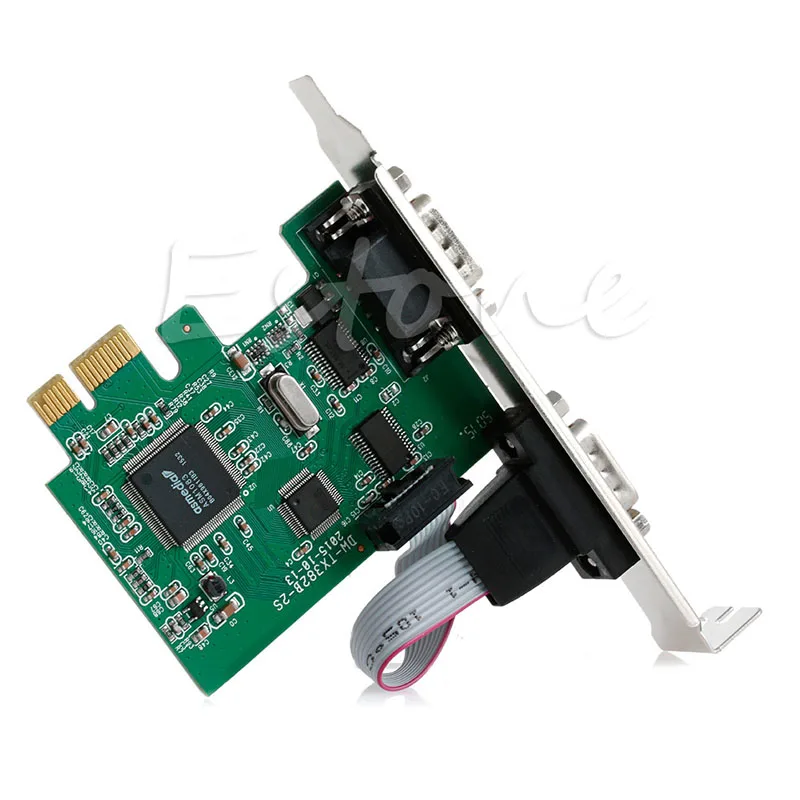 Высокое качество Plug And Play PCI-E PCI двойной серийный DB9 RS232 Экспресс серийный контроллер 2-Порты и разъёмы адаптера+ компакт-диск с драйверами