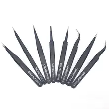 8 шт. ESD Twezzer набор антистатические прецизионные комплект пинцетов из нержавеющей стали(ESD-10 11 12 13 14 15 16 17