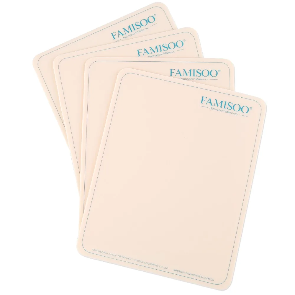 

FAMISOO 5pcs Practice Skin Sheet for Needle Machine Supply Kit Tattoo Needle Machine Permanent Makeup Eyebrow Lips Blank Tattoo