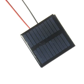 

BUHESHUI Mini 0.45W 5V Solar Cell Solar Panel Module+Wire DIY Solar Charger System For 3.7V Battery Education 60*60MM 10pcs/lot