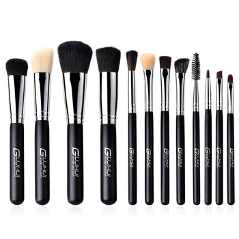 

12pcs 3D Makeup Brushes Set High Quality Foundation Blusher Powder Brush Tools Flat Eyeliner Full Function Makeup Brush Kit