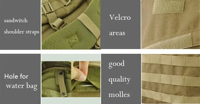 Тактический военный рюкзак Молл рюкзак для мужчин и женщин Спорт на открытом воздухе армейский кемпинг походная сумка охотничья