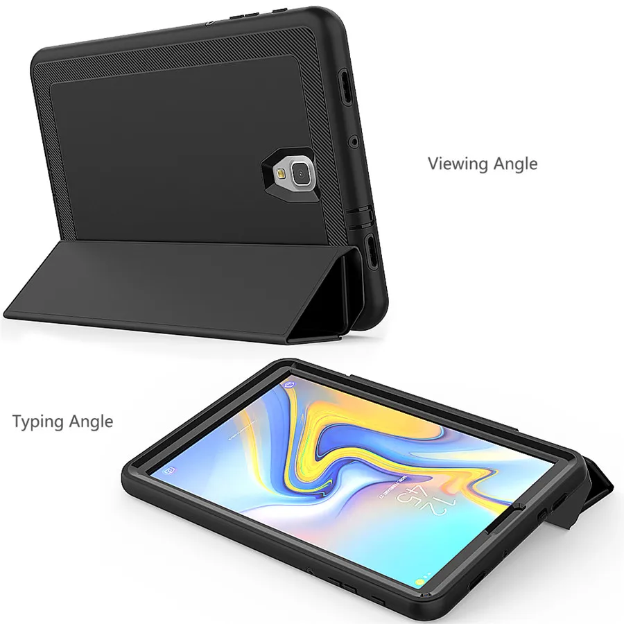 Чехол для samsung Galaxy Tab A A2 2018 10,5 дюймов T590 T595 T597 SM-T590 Smart Cover принципиально Tablet жесткий кожи Стенд Shell + пленка + ручка