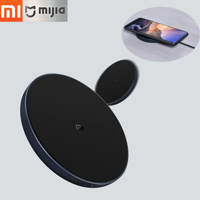 Оригинальное Беспроводное зарядное устройство Xiaomi Qi Smart Quick Charge быстрое 7 5 Вт для