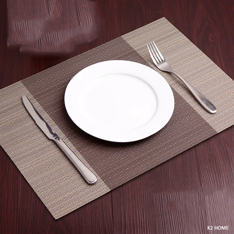 Pack of 4Pcs Placemats Kitchen Dinning Table Place Mats Non-slip Dish Bowl Placement Heat Stain Resistant Table Decorative Mats