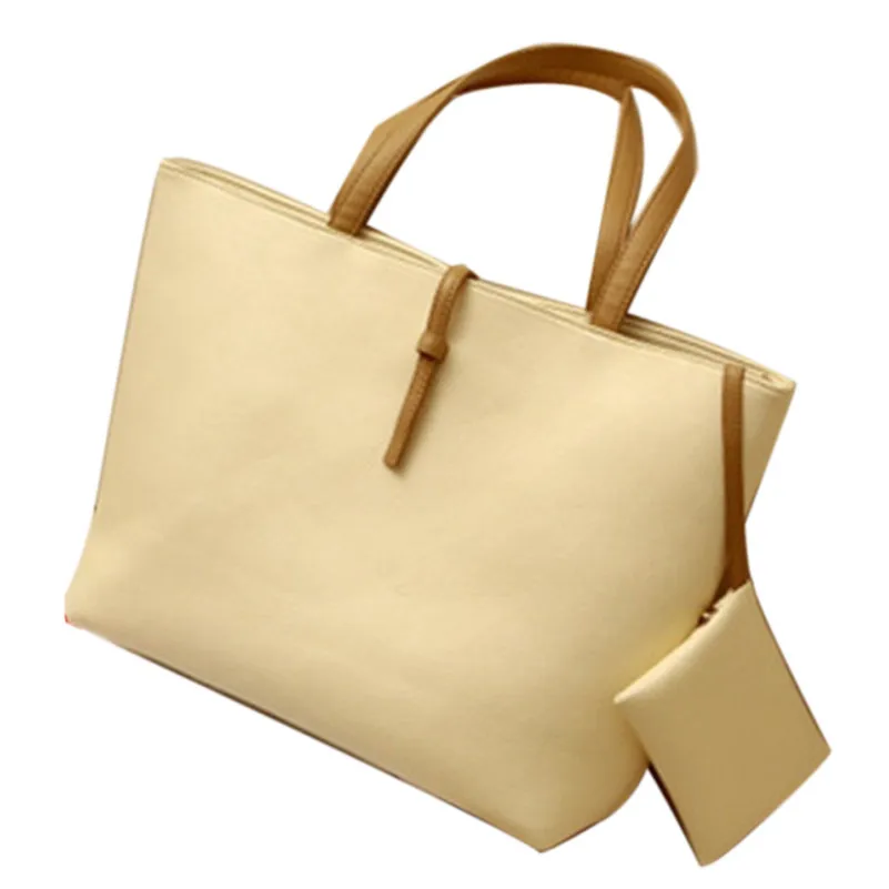 

2016 Fashion Women Handbag Shoulder Bag Large Tote Ladies Purse Ladies Leatherette Bag High Quality Wholesale Blosa