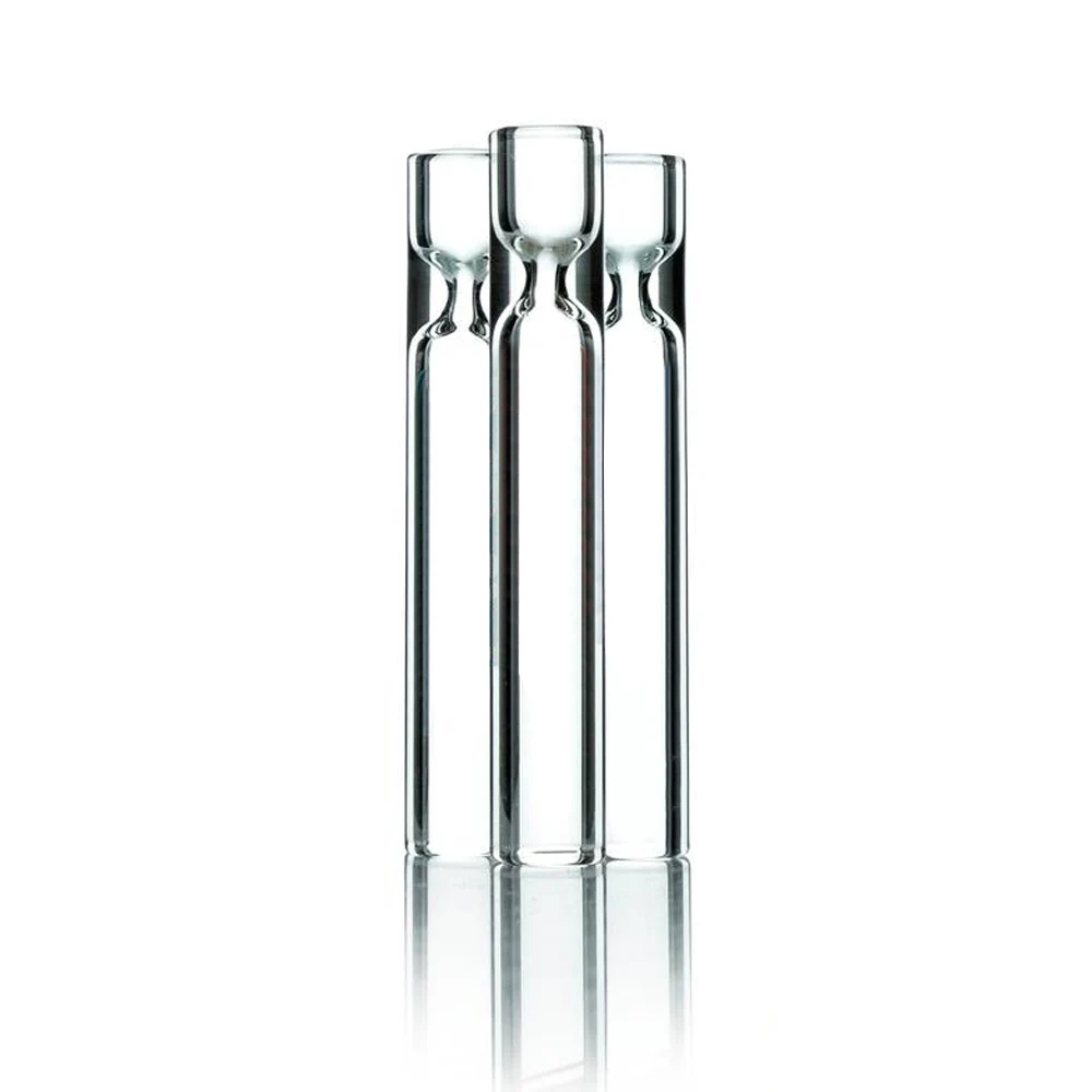 

COURNOT Preminum Glass One Hitter Tobacco Smoking Pipe 80MM Standard Glass Taster Bat Pipes Cigarette Holder Dugout Pipe