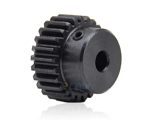 Engranaje recto piñón 15 dientes 16 dientes 17 dientes Mod 1 M = 1 taladro 4mm-8mm coche RC de la industria de transmisión de engranajes CNC de acero de los dientes derecho
