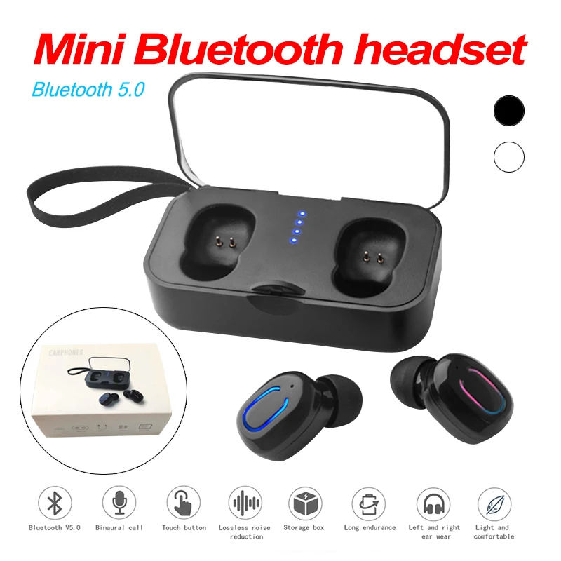 

T18S Invisible Wireless Earbuds Bluetooth Earphone 5.0 TWS Mini Bluetooth Headset Wireless Stereo Earhones Android ios