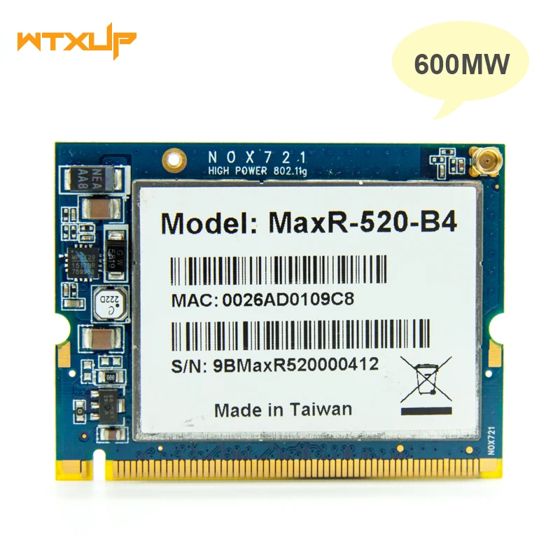 Максимальная мощность 600 мВт Wlan Card модуль беспроводной связи B4 AR5414 802.11b/g Wi-Fi для