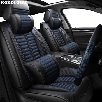 

KOKOLOLEE Car seat covers for BMW F10 F11 F15 F16 F20 F25 F30 F34 E60 E70 E90 1 3 4 5 7 Series GT X1 X3 X4 X5 X6 Z4 car-styling