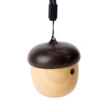 Ультра беспроводные портативные колонки Bluetooth Милая Гайка Форма портативная деревянная Колонка Хрустальный звук с микрофоном специальный подарок любви