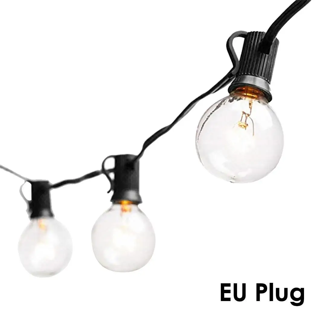 

25 Bulbs LED String Light Waterproof Garden Holiday Party 7.15m/281inch Christmas 2W Decor Black IP65 5V Lamp