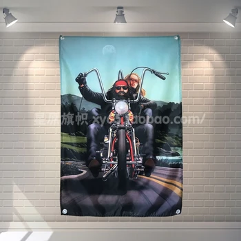 

Easy Rider Poster Flag Banner Movie Cartoon Home Decoration Hanging flag 4 Gromments in Corners 3*5FT 144cm*96cm