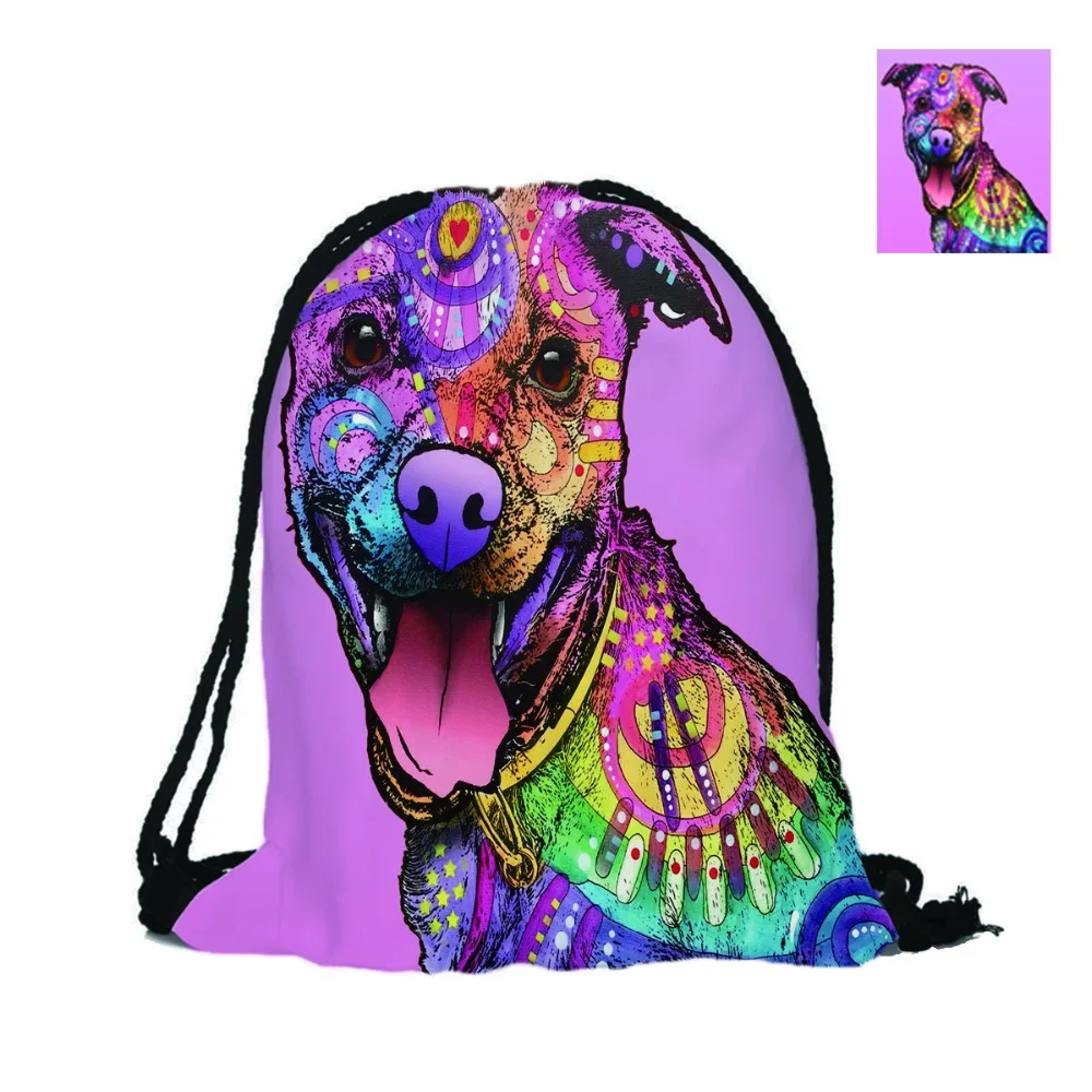 Cute Pitbull I Fashion Custom 3D печать домашних животных собак двухсторонняя Мужская и