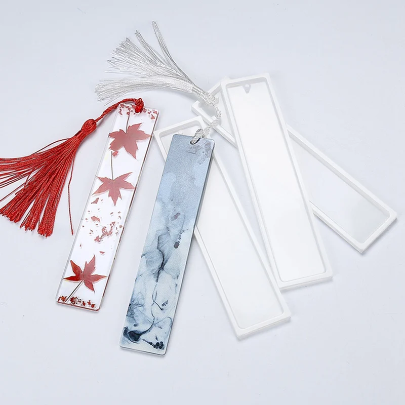 

Rectangular Crystal Epoxy Blank Bookmark Mould - Bookmark Silicone Mould