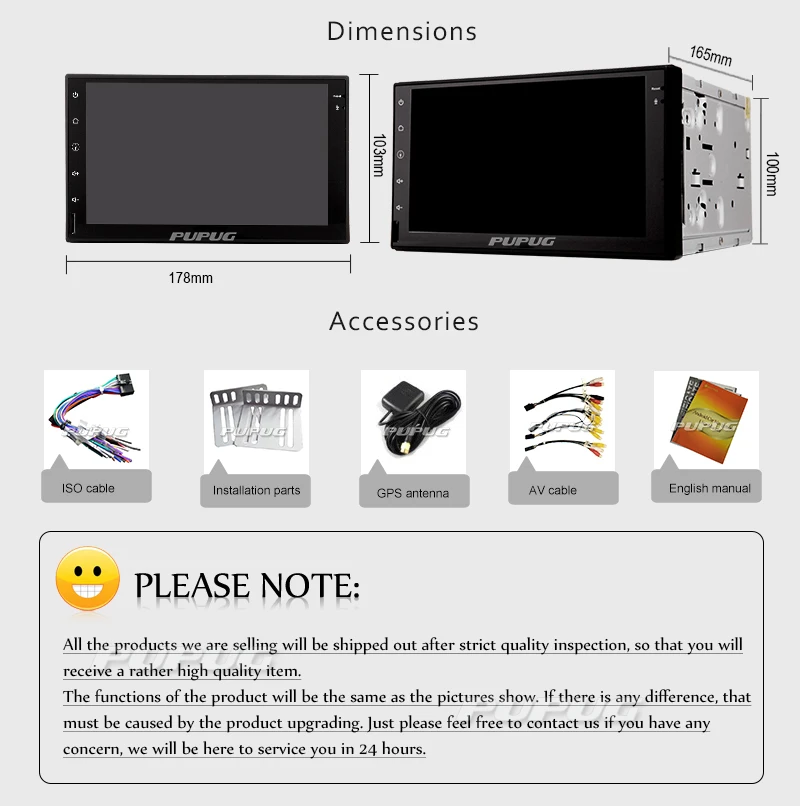 Top 2 Din Car Stereo Head Unit 7 Inch NO-KEY Tablet Pure android 4.4 None-DVD Player GPS Auto Radio RDS Wifi Bluetooth Backup Camera 10